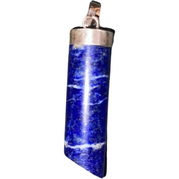 Blue Lapis Pendant set in Sterling Silver - Picture 1 of 9